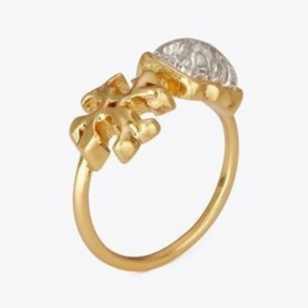 Tory Burch Gold and Silver Ring